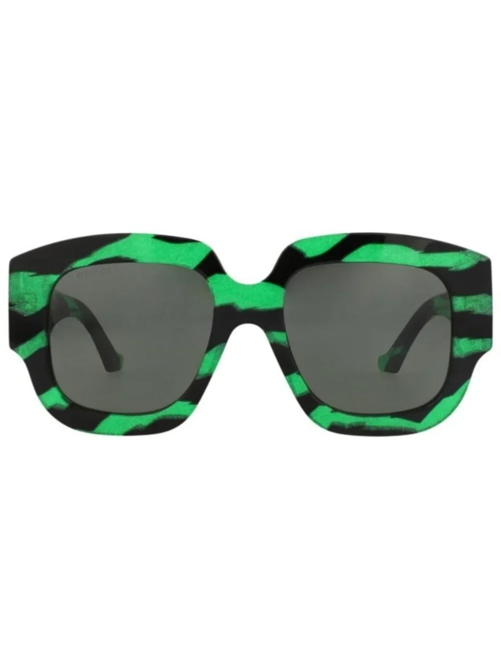 New Gucci Womens Square/Rectangle Black Black Grey Fashion Designer Sunglasses